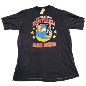 Jostens Operation Desert Shield Saudi Arabia T-Shirt XL Vintage Military 50-50